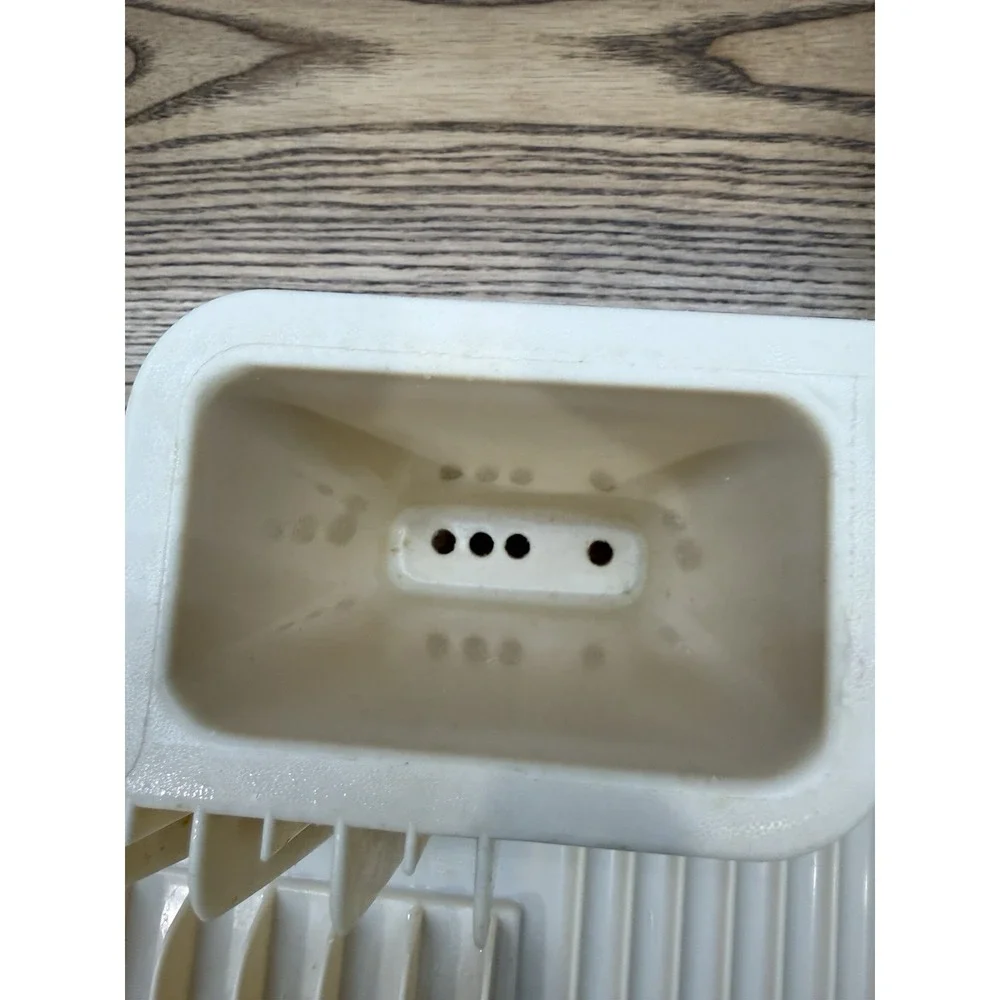 Vintage Rubbermaid 6054 Space Saver Drainer Dish Dry Rack Plastic Almond Beige - Picture 3 of 12